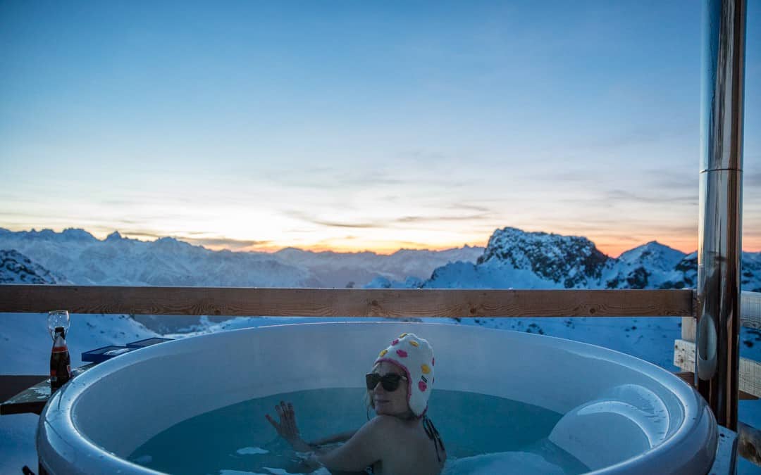un bain nordique à 3000m